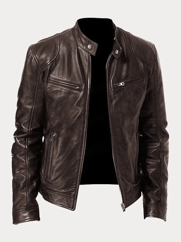 Marcus - Casual Leather Jacket for Men