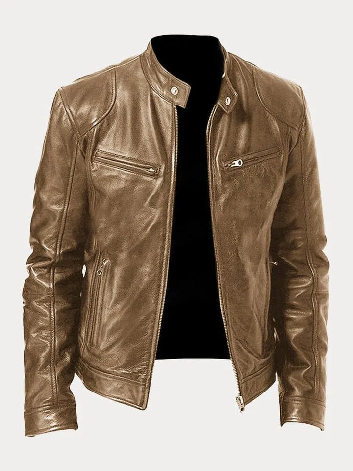 Marcus - Casual Leather Jacket for Men