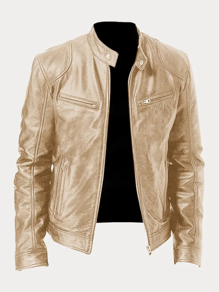 Marcus - Casual Leather Jacket for Men