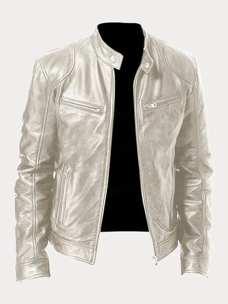 Marcus - Casual Leather Jacket for Men