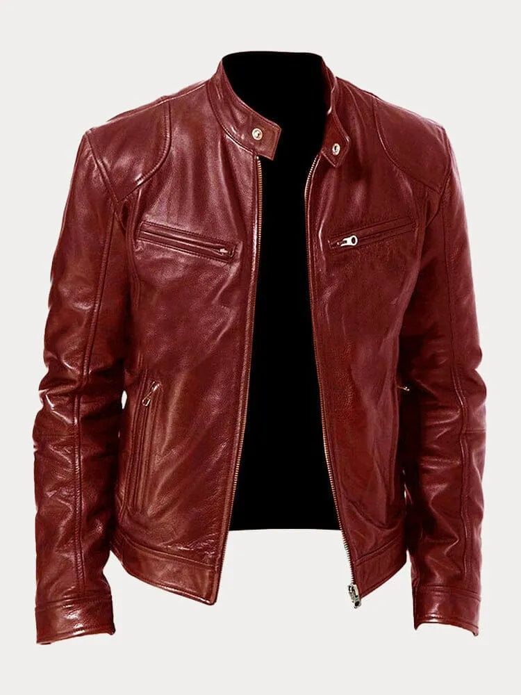 Marcus - Casual Leather Jacket for Men