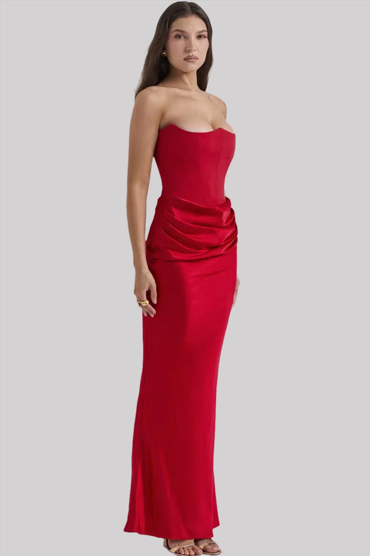 Mayla - Strapless Elegant Maxi Dress